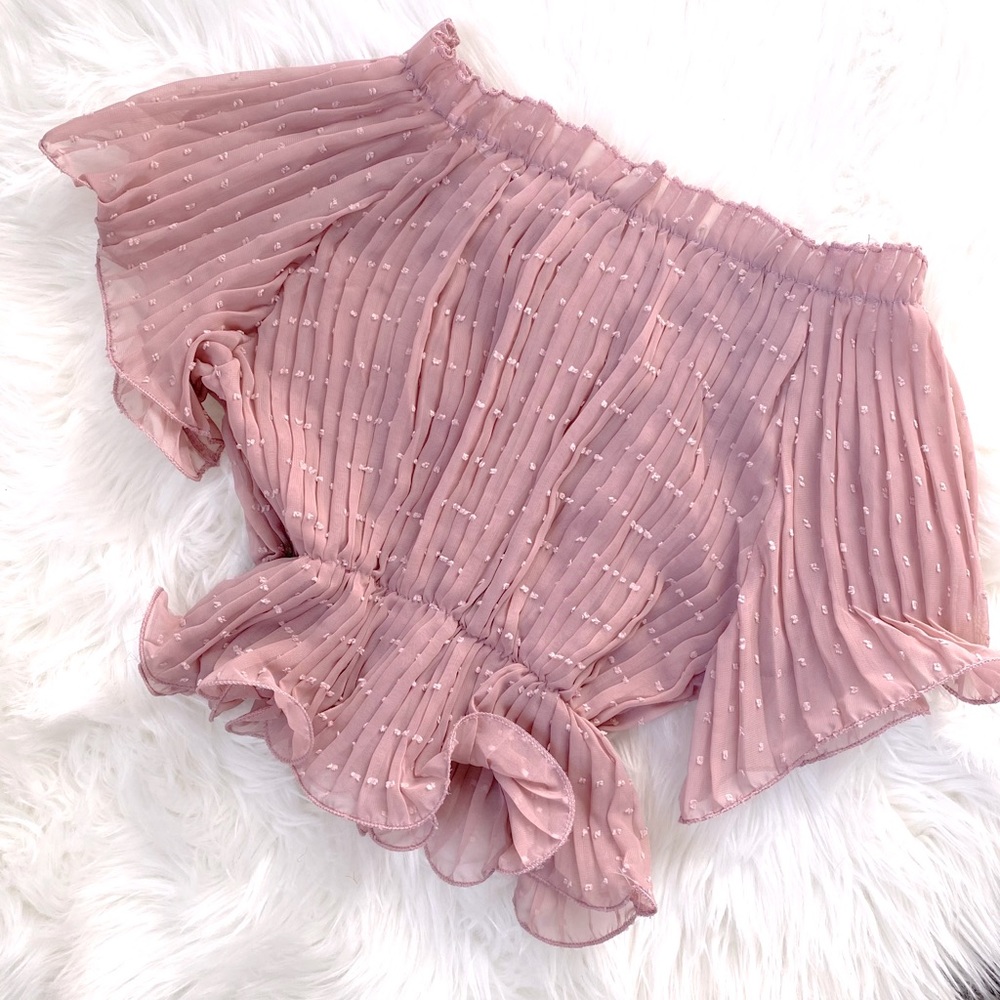 🆕 Off The Shoulder Blush Crop Top
